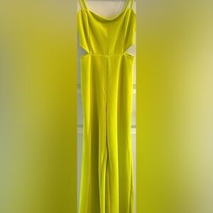 RACHEL Rachel Roy Wide-Leg Pants in Vibrant Lime jumpsuit